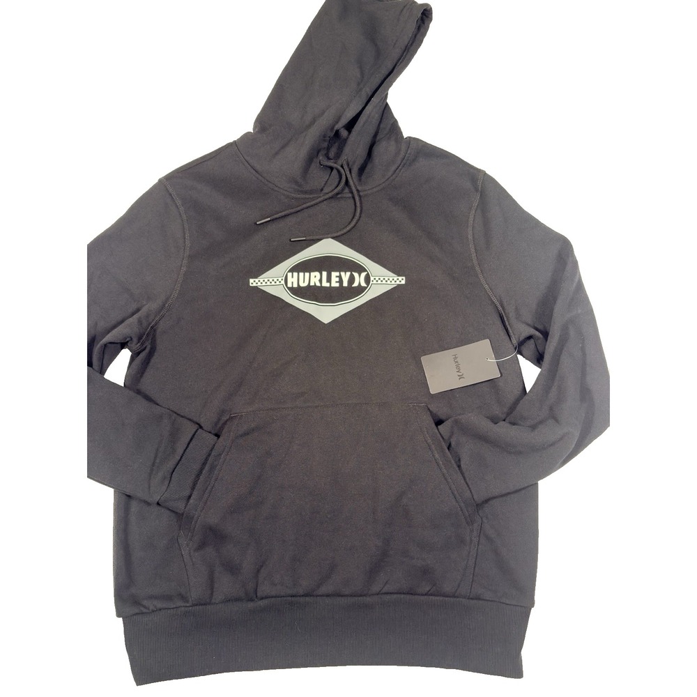 Hurley Men's Divide Pullover Hoodie Sweatshirt Long Sleeve Black / Small